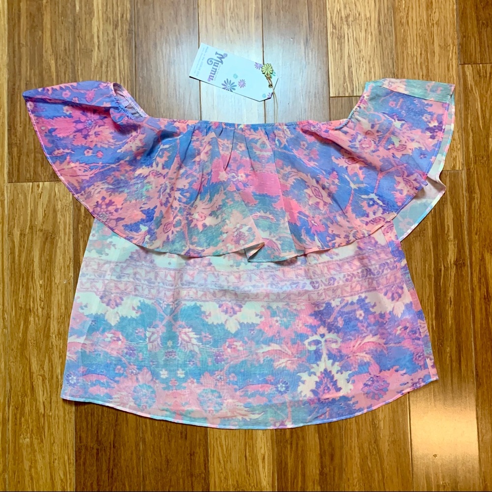 NWT Show Me Your MuMu Chiquita Off Shoulder Top